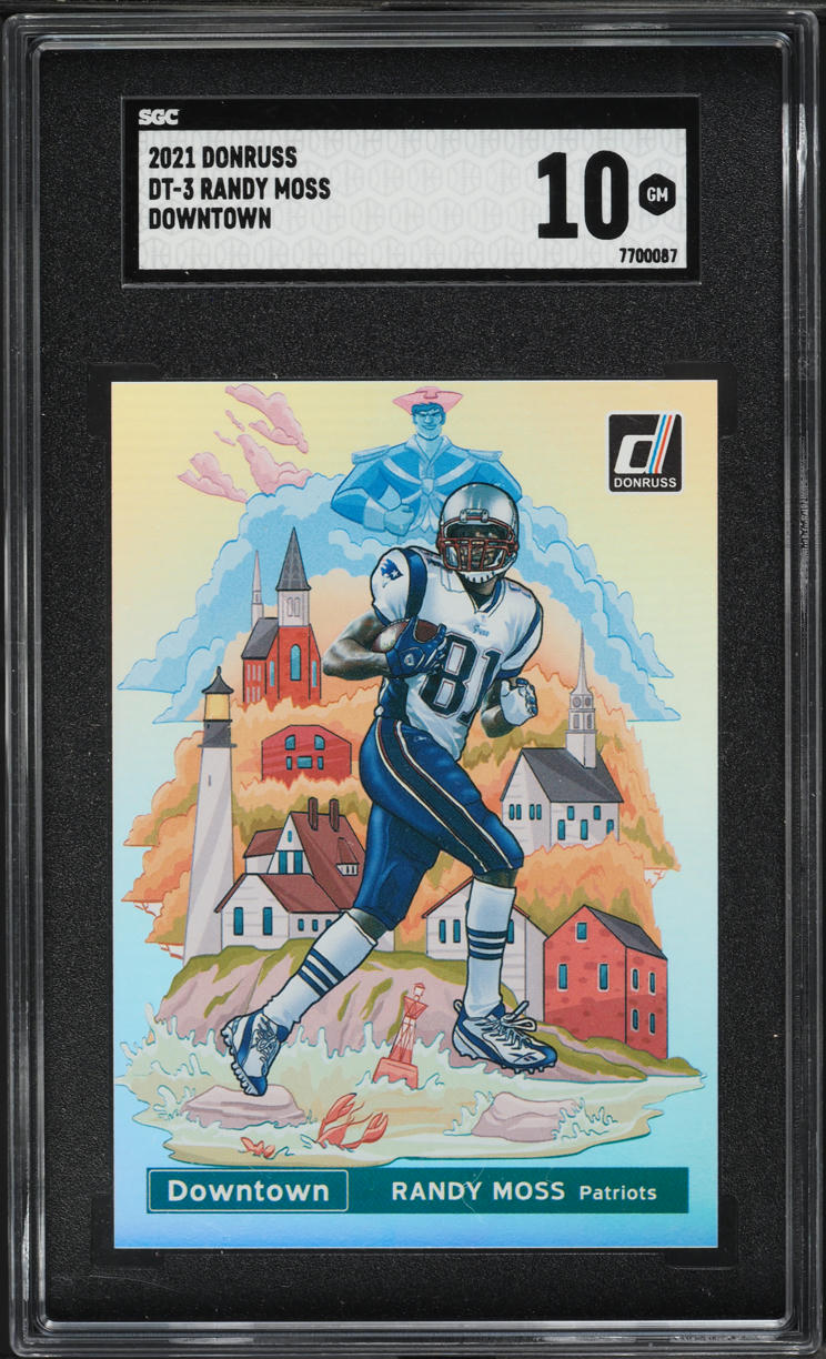 2021 Donruss Downtown Randy Moss #DT-3 SGC 10 GEM MINT
