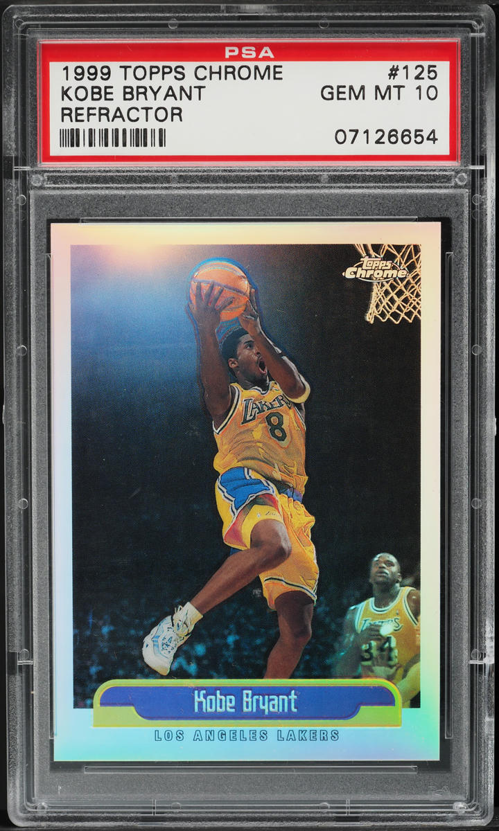 1999 Topps Chrome Refractor Kobe Bryant #125 PSA 10 GEM MINT