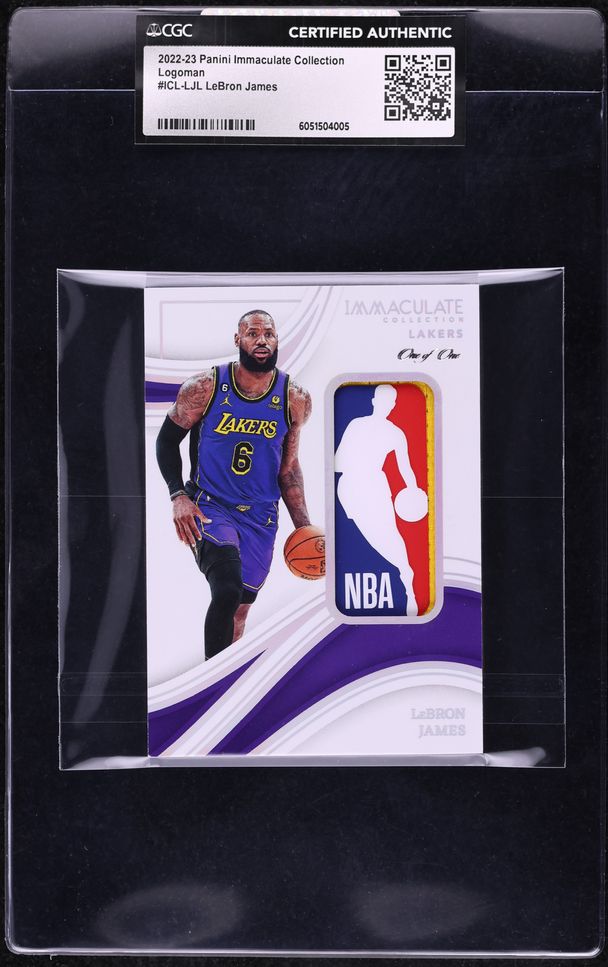 2022 Immaculate Collection LeBron James LOGOMAN PATCH 1/1 #ICL-LJL CGC AUTH