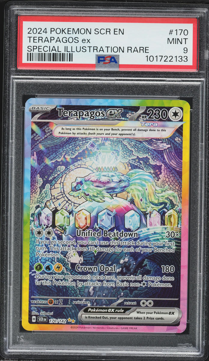 2024 Pokemon Scarlet & Violet Stellar Crown SIR Terapagos Ex #170 PSA 9 MINT