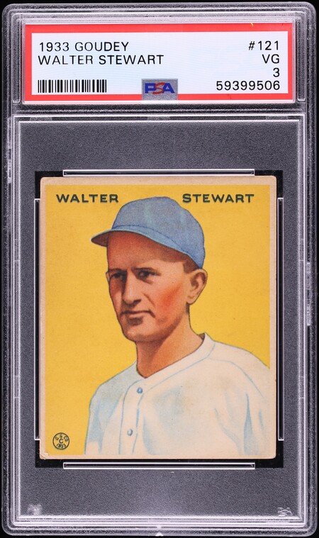 1933 Goudey Walter Stewart #121 PSA 3 VG