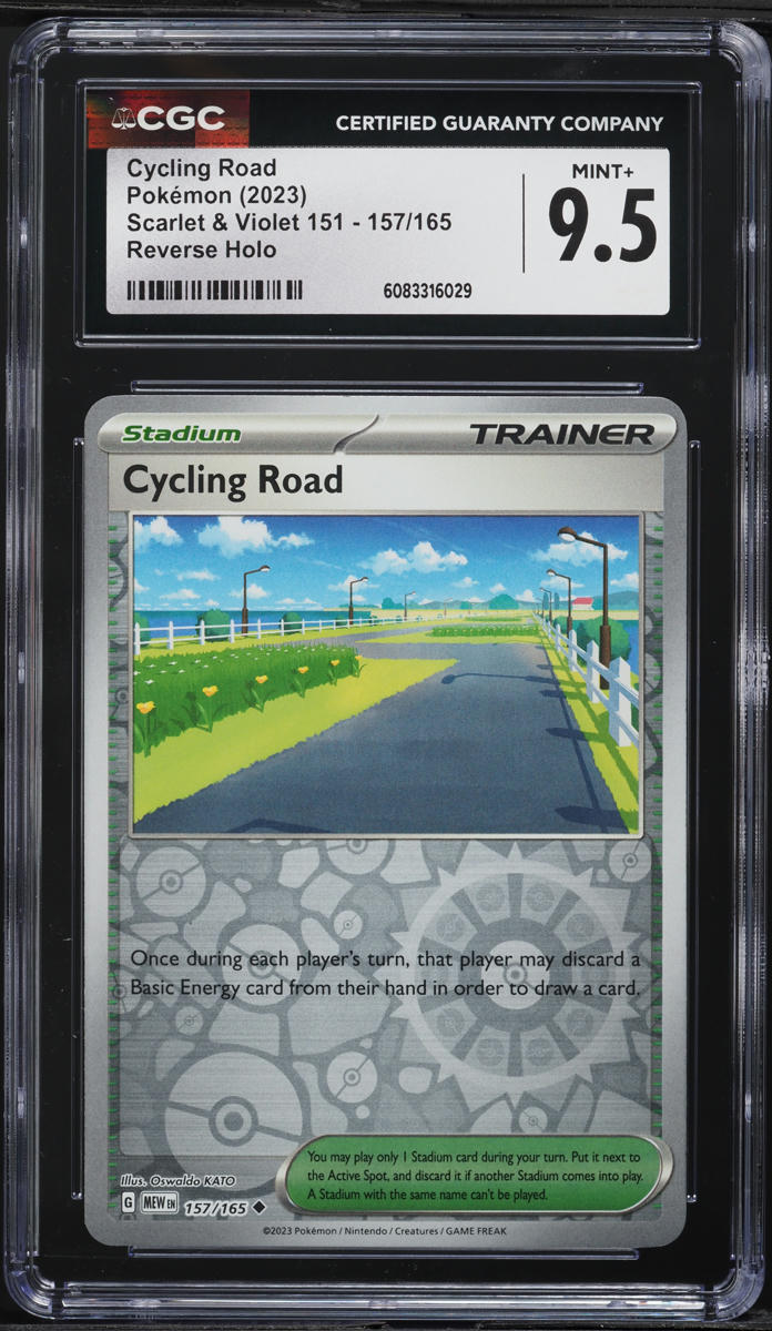 2023 Pokemon Scarlet & Violet 151 Reverse Holo Cycling Road #157 CGC 9.5 MINT+