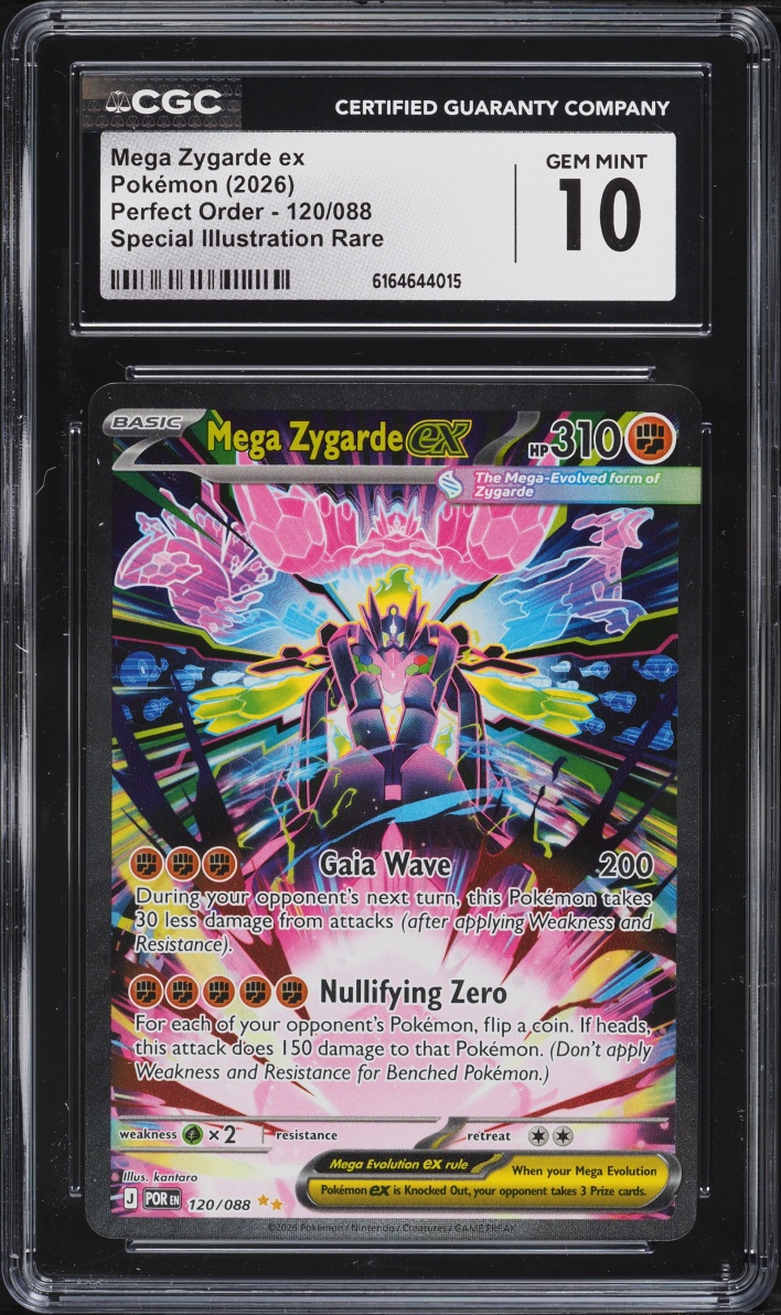 2026 Pokemon Mega Evolution Perfect Order SIR Mega Zygarde ex #120 CGC 10 GEM MINT