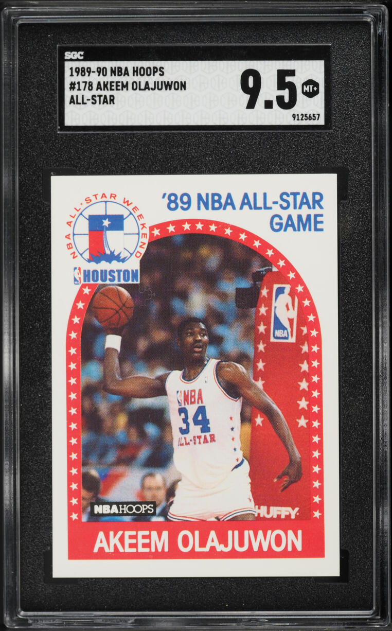 1989 Hoops All-Star Hakeem Olajuwon #178 SGC 9.5 MINT+