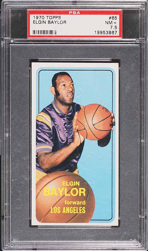 1970 Topps Basketball Elgin Baylor #65 PSA 7.5 NRMT+