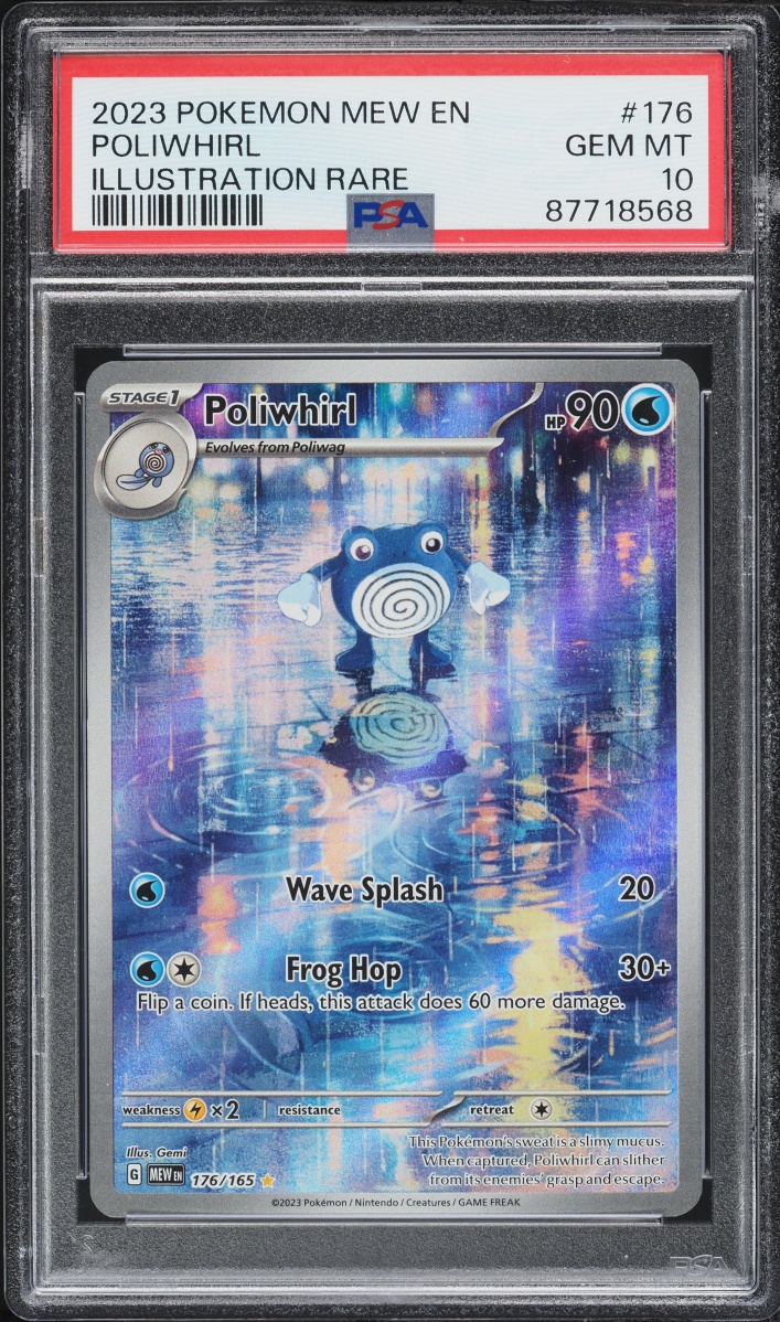 2023 Pokemon Scarlet & Violet 151 IR Poliwhirl #176 PSA 10 GEM MINT
