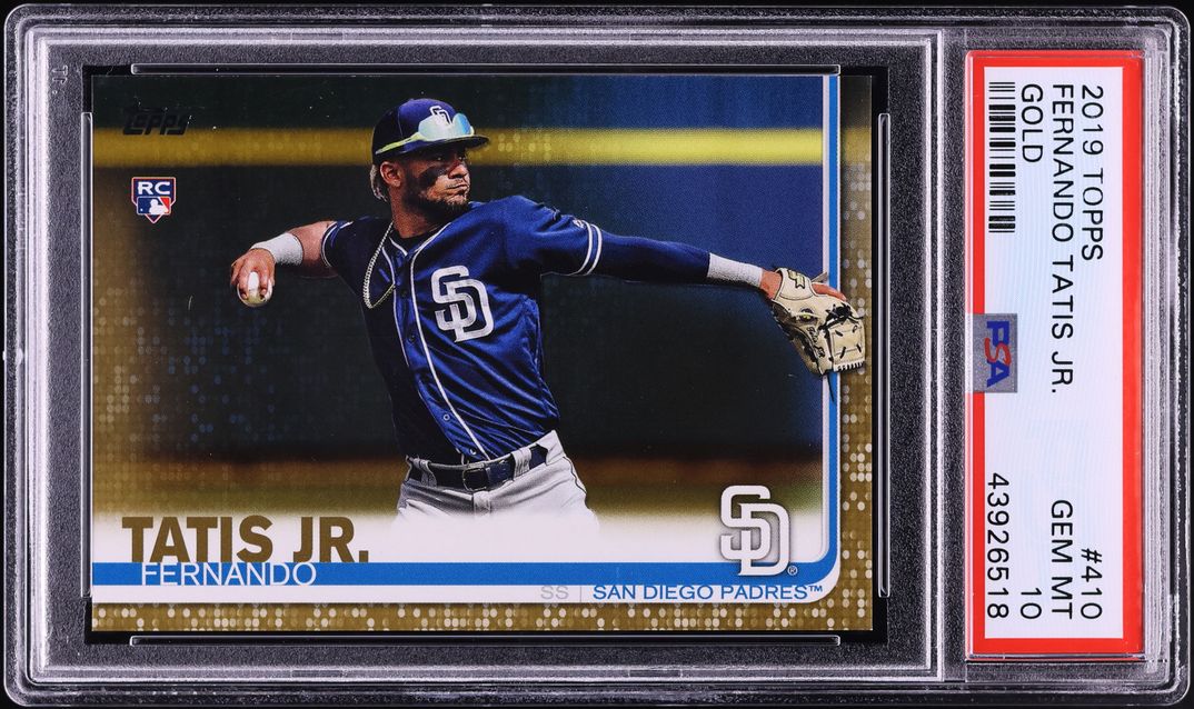 2019 Topps Gold Fernando Tatis Jr. ROOKIE /2019 #410 PSA 10 GEM MINT