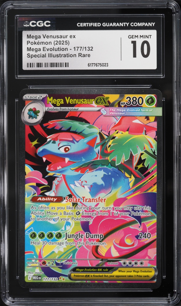 2025 Pokemon Mega Evolution SIR Mega Venusaur ex #177 CGC 10 GEM MINT