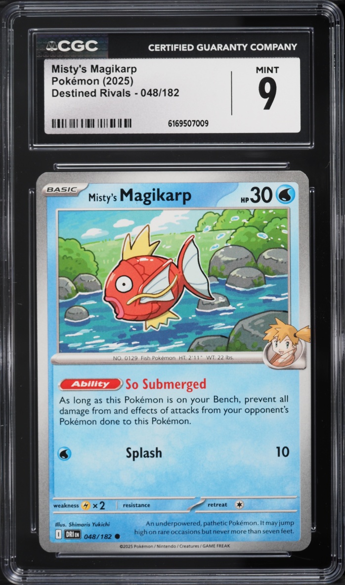 2025 Pokemon Scarlet & Violet Destined Rivals Misty's Magikarp #48 CGC 9 MINT