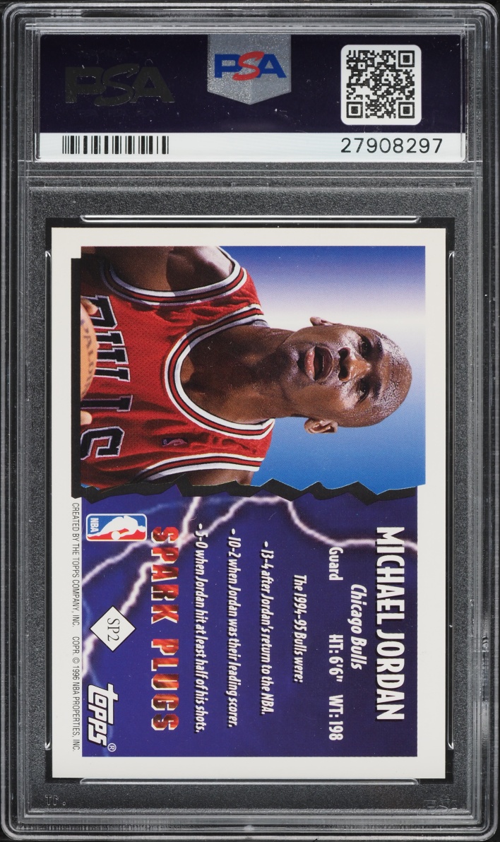 1995 Topps Spark Plugs Michael Jordan #SP2 PSA 10 GEM MINT