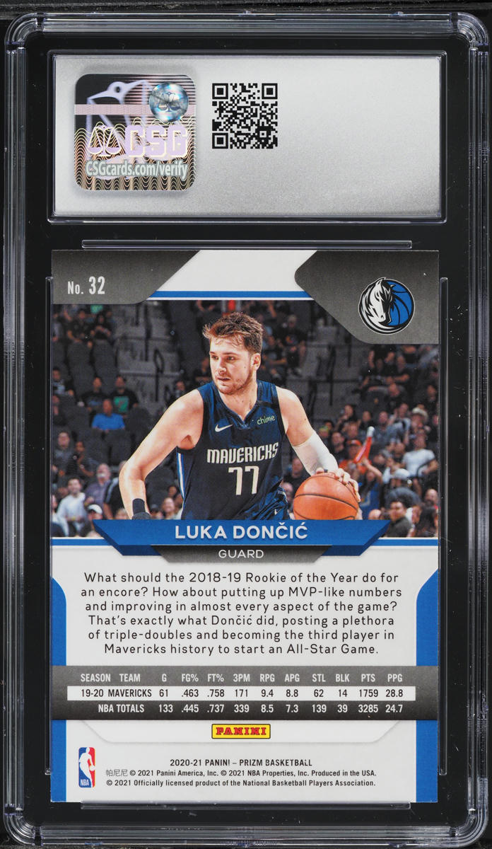 2020 Panini Prizm Luka Doncic #32 CSG 8.5 NM-MT+
