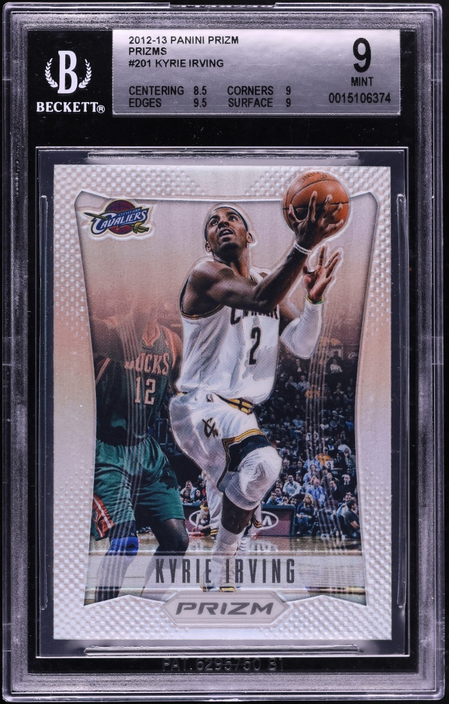 2012 Panini Prizm Silver Kyrie Irving ROOKIE #201 BGS 9 MINT - Photo 1