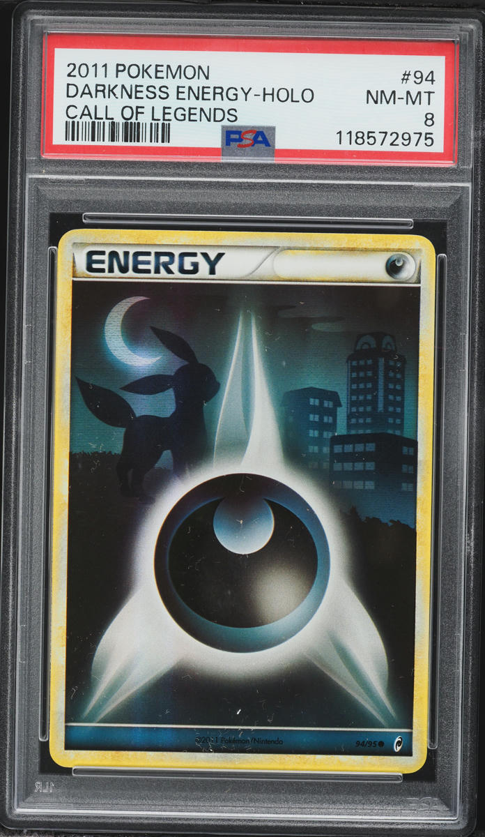 2011 Pokemon Call Of Legends Holo Darkness Energy #94 PSA 8 NM-MT