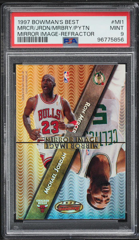 1997 Bowman's Best Mirror Image Refractor Scottie Pippen Kobe