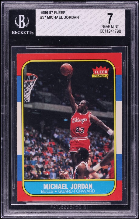 1986 Fleer Basketball Michael Jordan ROOKIE #57 BGS 9.5 GEM MINT