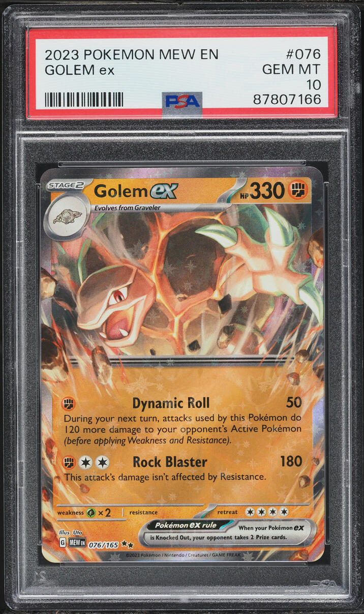 2023 Pokemon Scarlet & Violet 151 Holo Golem ex #76 PSA 10 GEM MINT