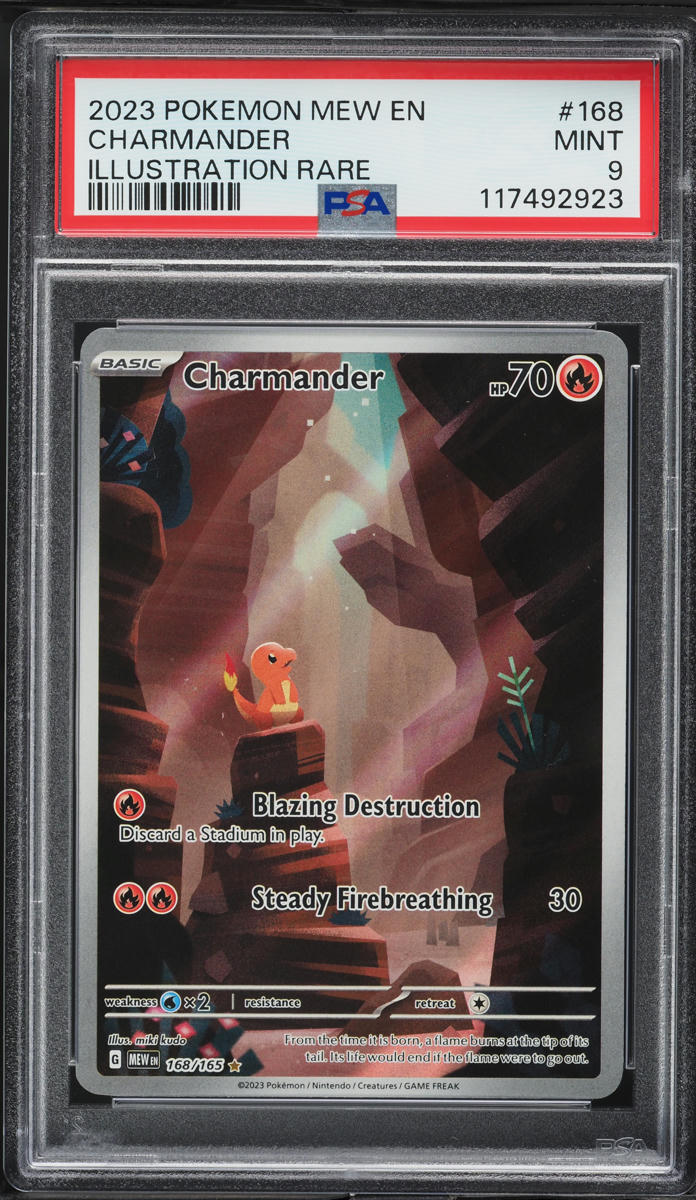 2023 Pokemon Scarlet & Violet 151 IR Charmander #168 PSA 9 MINT