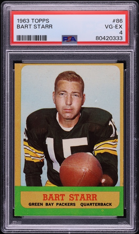 1963 Topps Football Bart Starr #86 PSA 4 VGEX