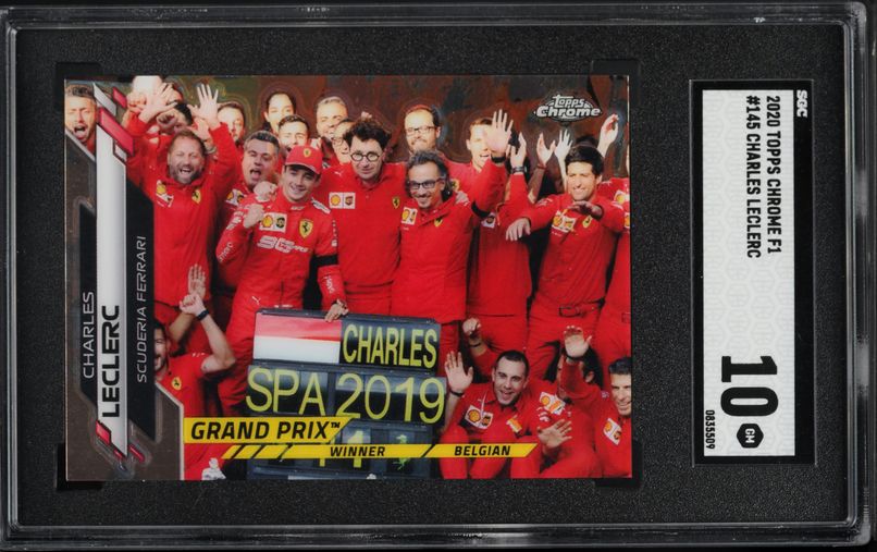 2020 Topps Chrome Formula 1 F1 Refractor Charles Leclerc #4 PSA 10