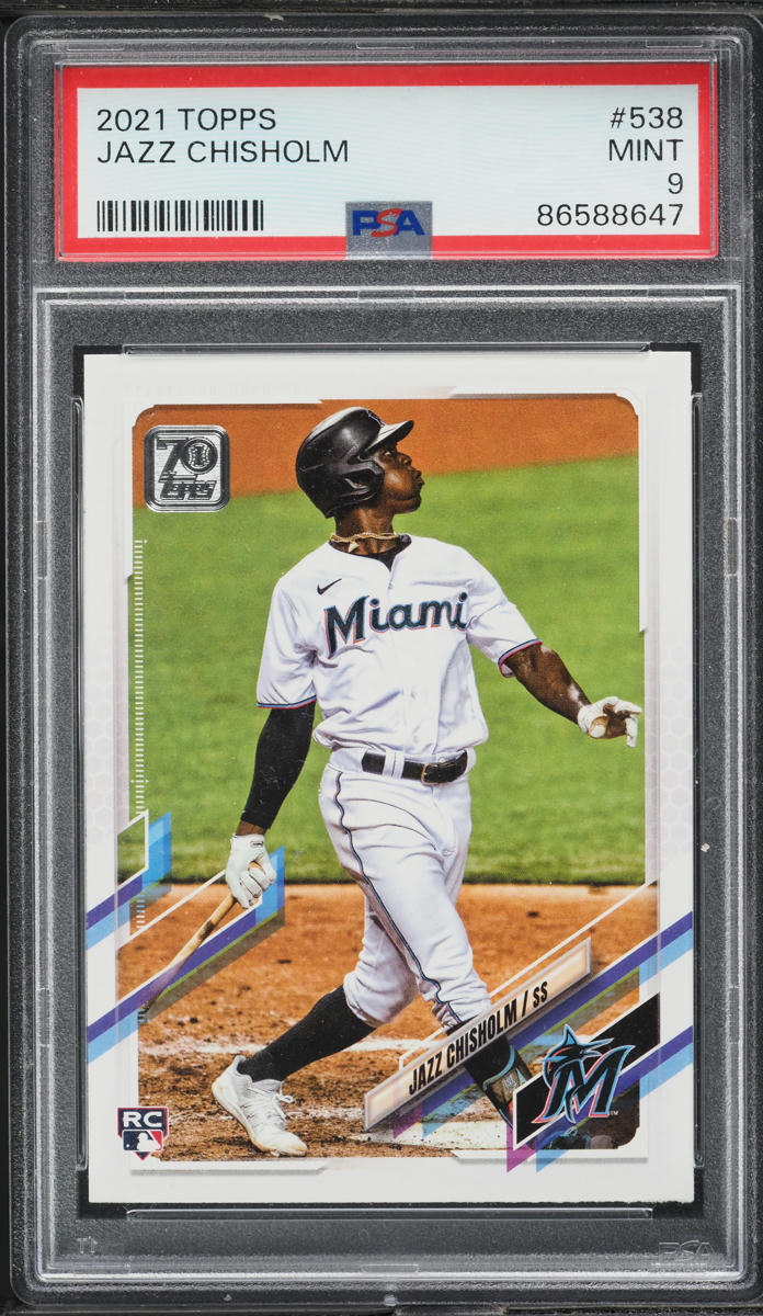 2021 Topps Jazz Chisholm ROOKIE #538 PSA 9 MINT