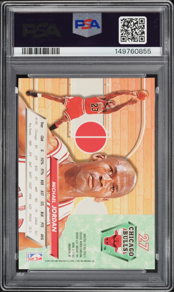 1992 Ultra Basketball Michael Jordan #27 PSA 9 MINT