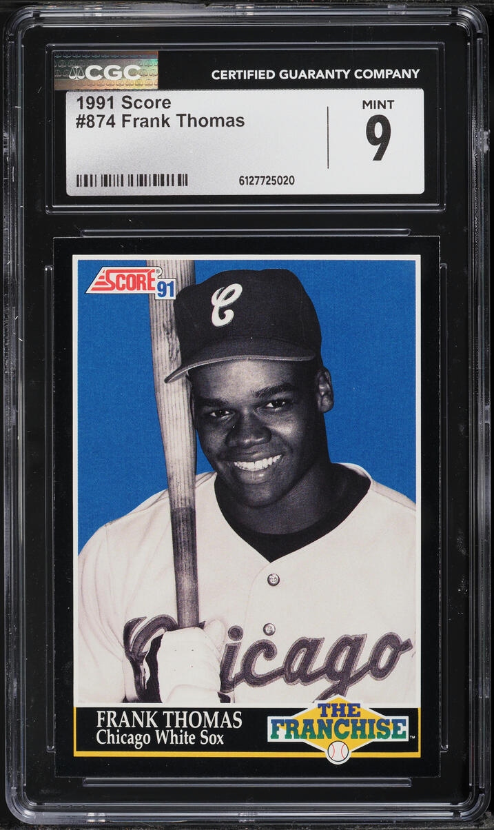 1991 Score Frank Thomas #874 CGC 9 MINT