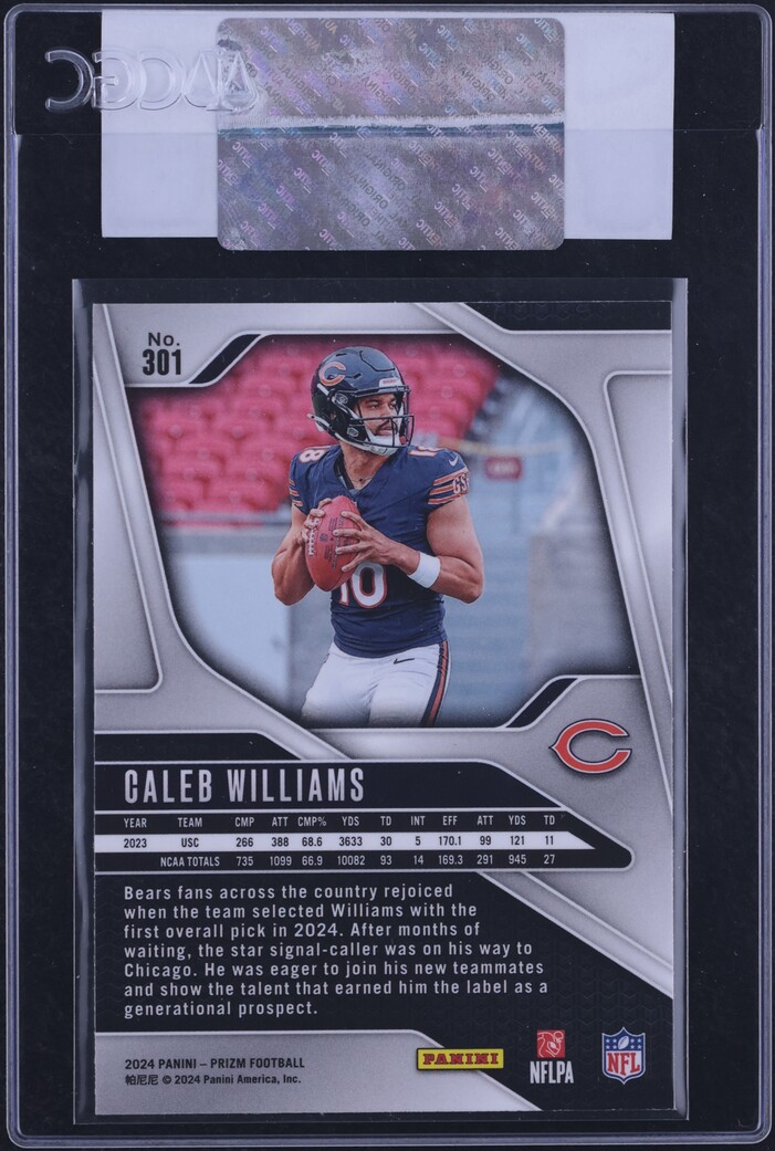 2024 Panini Prizm Caleb Williams ROOKIE #301 CGC AUTH