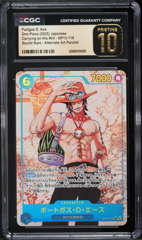 2025 One Piece Japanese Carrying On His Will Alt Art S-Snake #OP13