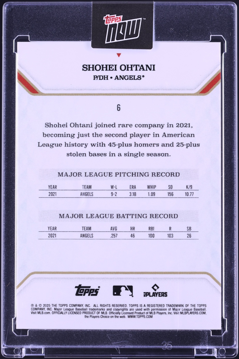 2025 Topps MLB MVP Collection Shohei Ohtani /99 #6