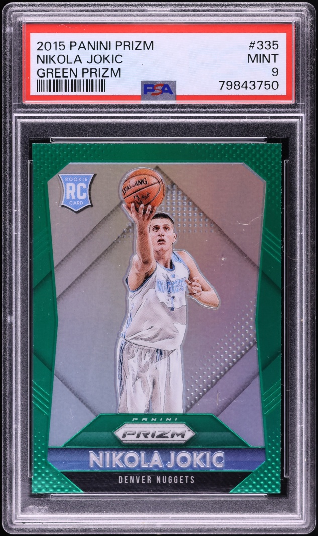 2015 Panini Prizm Green Nikola Jokic ROOKIE #335 PSA 9 MINT