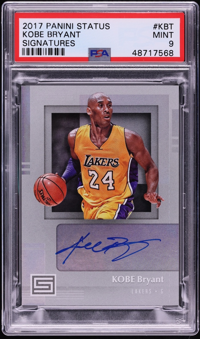 2017 Panini Status Kobe Bryant AUTO #SG-KBT PSA 9 MINT