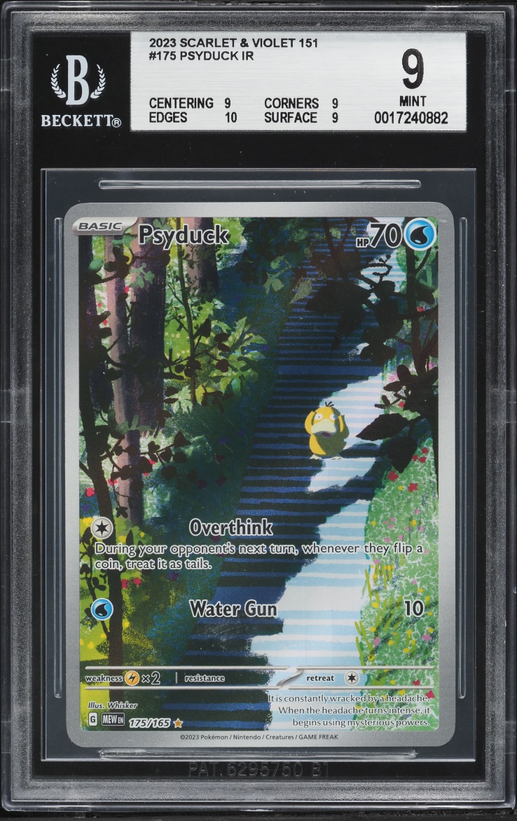 2023 Pokemon Scarlet & Violet 151 AR Psyduck #175 BGS 9 MINT