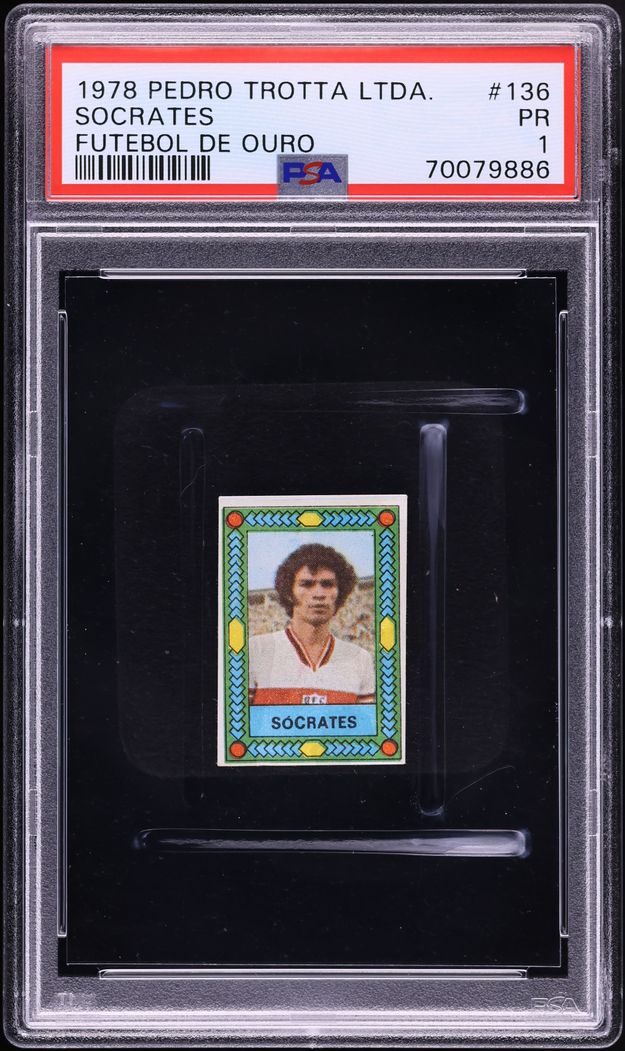 1978 Pedro Trotta Futebol De Ouro Socrates ROOKIE #136 PSA 1 PR - Photo 1