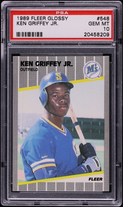 1989 Fleer Glossy Ken Griffey Jr. ROOKIE #548 PSA 10 GEM MINT