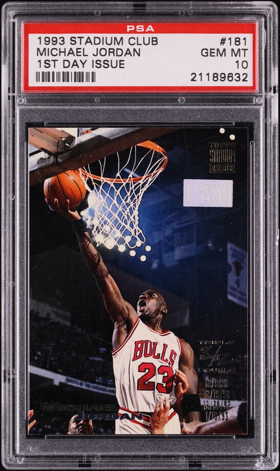 1993 Stadium Club 1st Day Issue Michael Jordan #1 PSA 10 GEM MINT