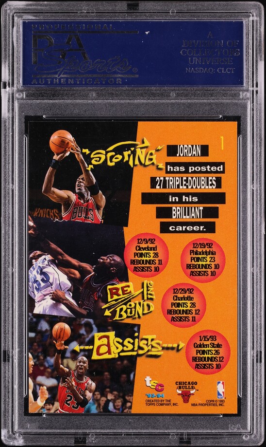 1993 Stadium Club 1st Day Issue Michael Jordan #1 PSA 10 GEM MINT