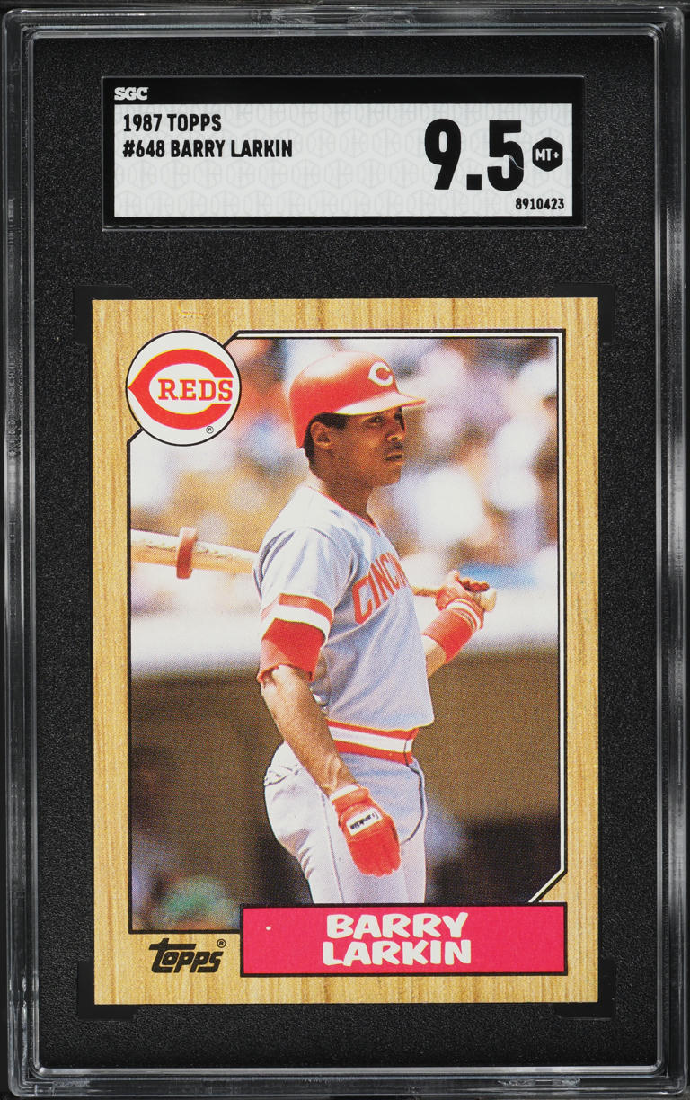 1987 Topps Barry Larkin ROOKIE #648 SGC 9.5 MINT+