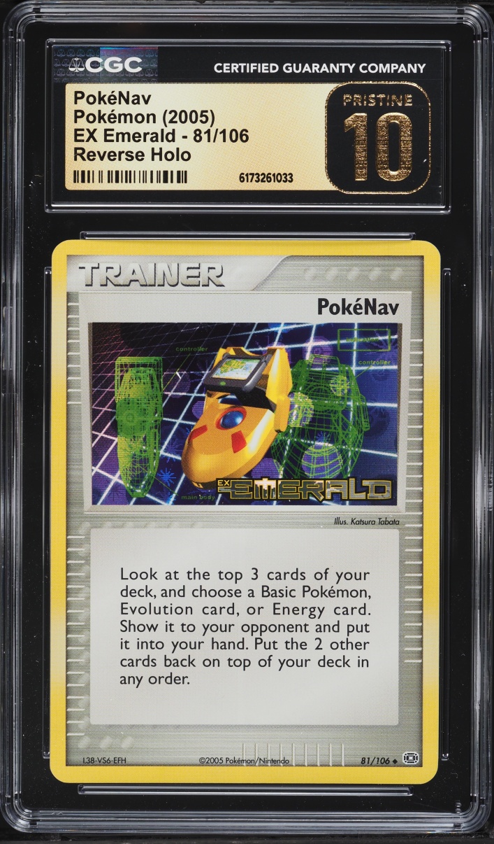 2005 Pokemon EX Emerald Reverse Holo PokeNav #81 CGC 10 PRISTINE