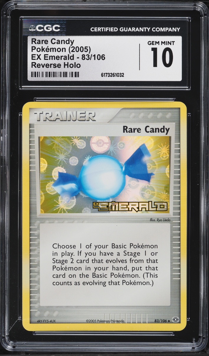 2005 Pokemon EX Emerald Reverse Holo Rare Candy #83 CGC 10 GEM MINT