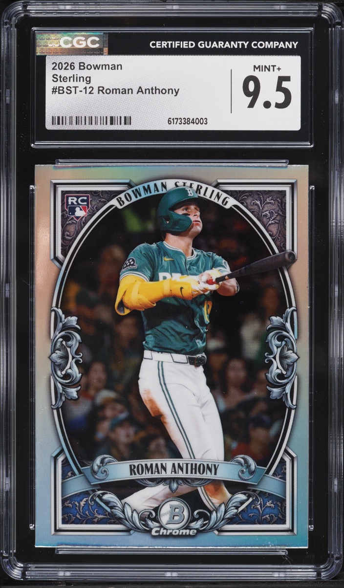 2026 Bowman Chrome Sterling Roman Anthony ROOKIE #BST-12 CGC 9.5 MINT+