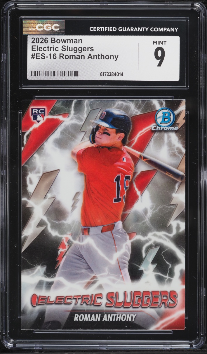 2026 Bowman Chrome Electric Sluggers Roman Anthony ROOKIE #ES-16 CGC 9 MINT