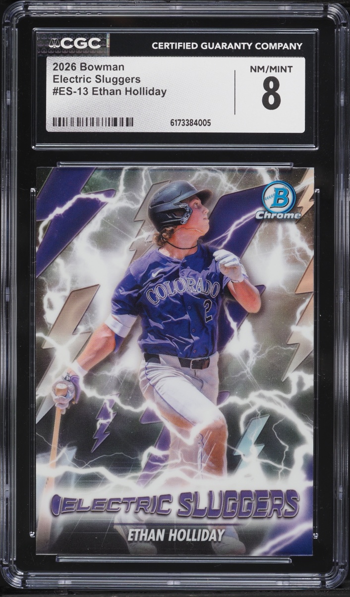 2026 Bowman Chrome Electric Sluggers Ethan Holliday PROSPECT #ES-13 CGC 8 NM-MT