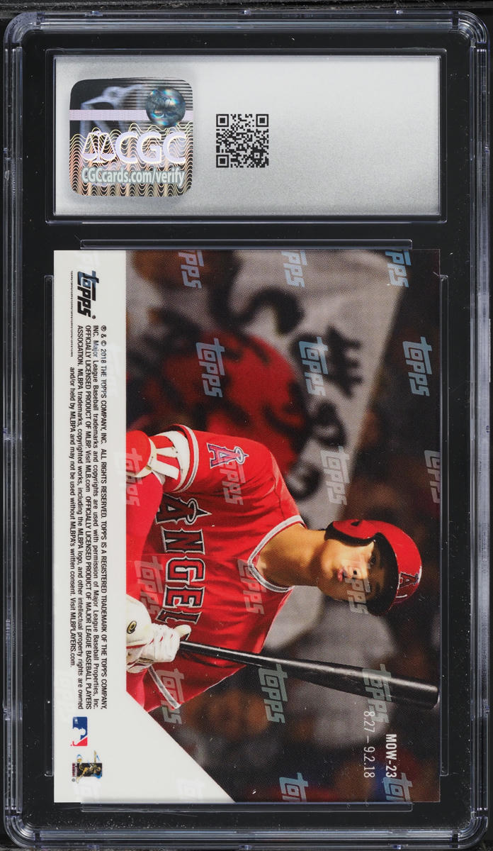 2018 Topps Now Moment Of The Week Shohei Ohtani ROOKIE #MOW-23 CGC 8 NM-MT