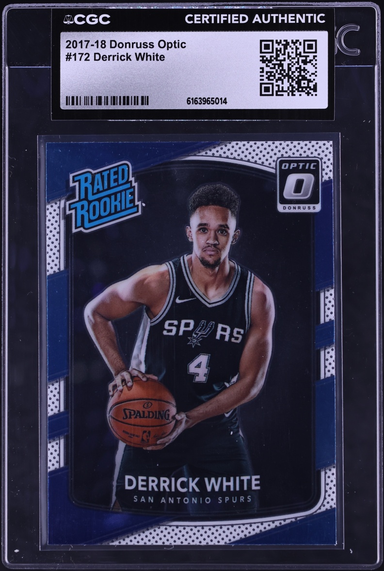 2017 Donruss Optic Derrick White ROOKIE #172 CGC AUTH