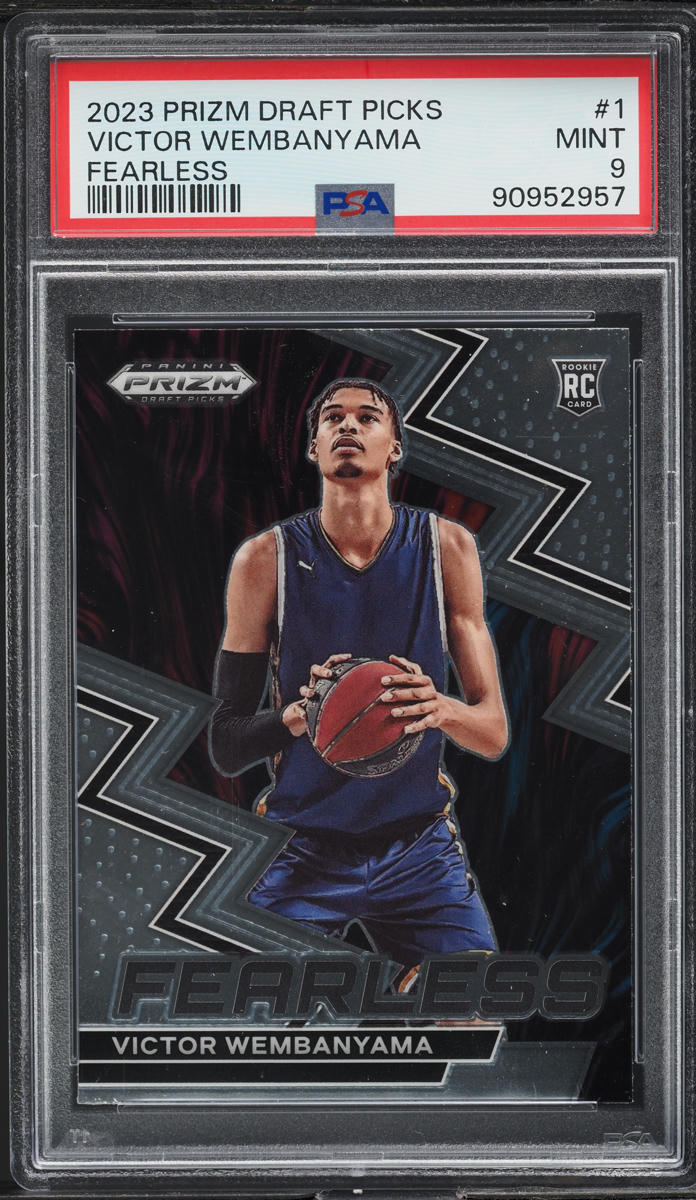 2023 Panini Prizm Draft Picks Fearless Victor Wembanyama ROOKIE #1 PSA 9 MINT