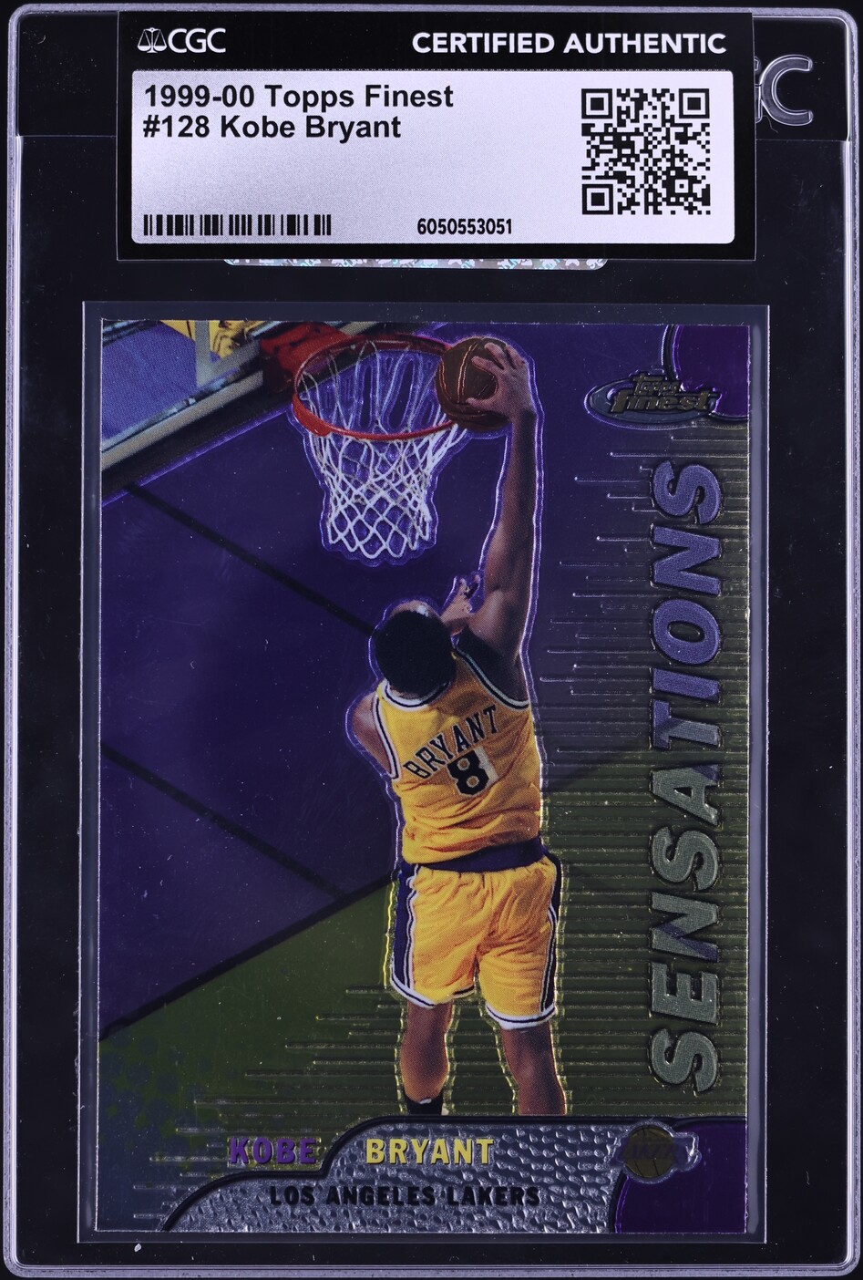 1999 Finest Basketball Kobe Bryant #128 CGC AUTH