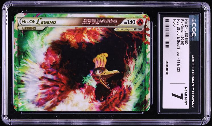 2010 Pokemon HeartGold & SoulSilver Holo Ho-Oh Legend #111 CGC 7 NRMT
