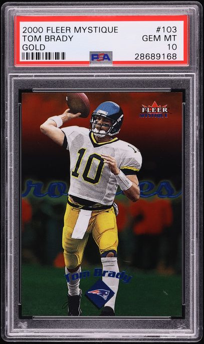 2000 Fleer Mystique Gold Tom Brady ROOKIE #103 PSA 10 GEM MINT