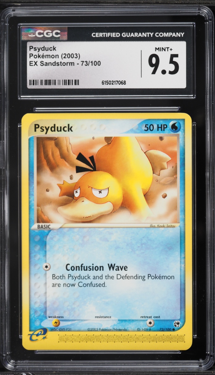 2003 Pokemon EX Sandstorm Psyduck #73 CGC 9.5 MINT+