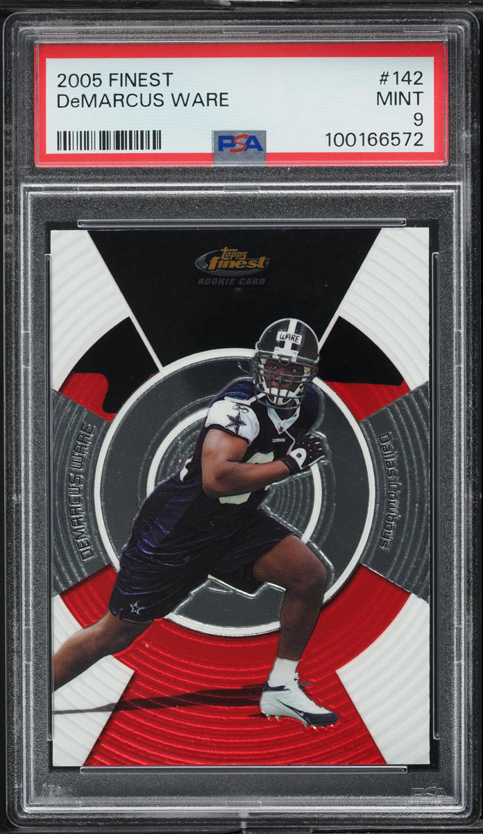 2005 Finest Football DeMarcus Ware ROOKIE #142 PSA 9 MINT